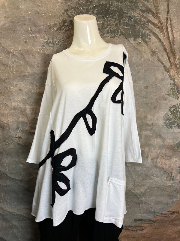 BB525 Blossom and Branch Tee-C MIX L-XL