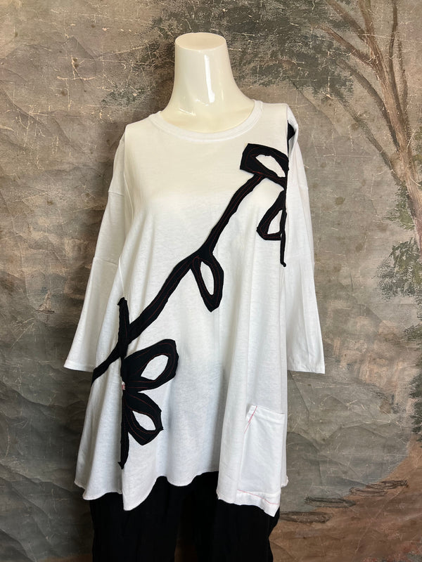 BB525 Blossom and Branch Tee-C MIX L-XL