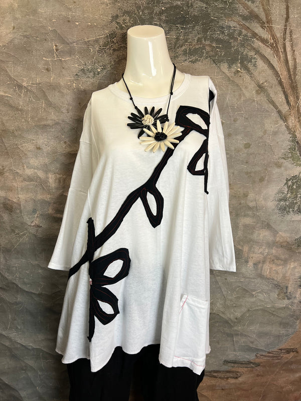 BB525 Blossom and Branch Tee-C MIX L-XL