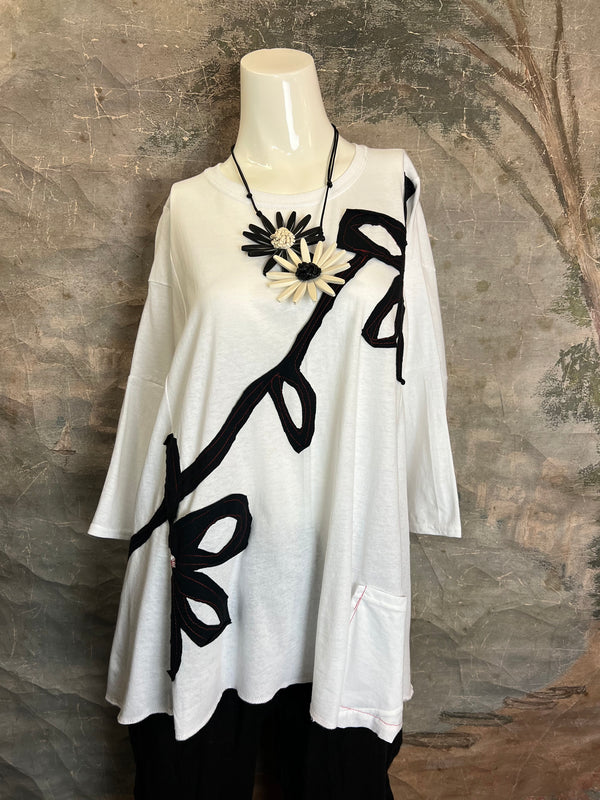 BB525 Blossom and Branch Tee-C MIX L-XL