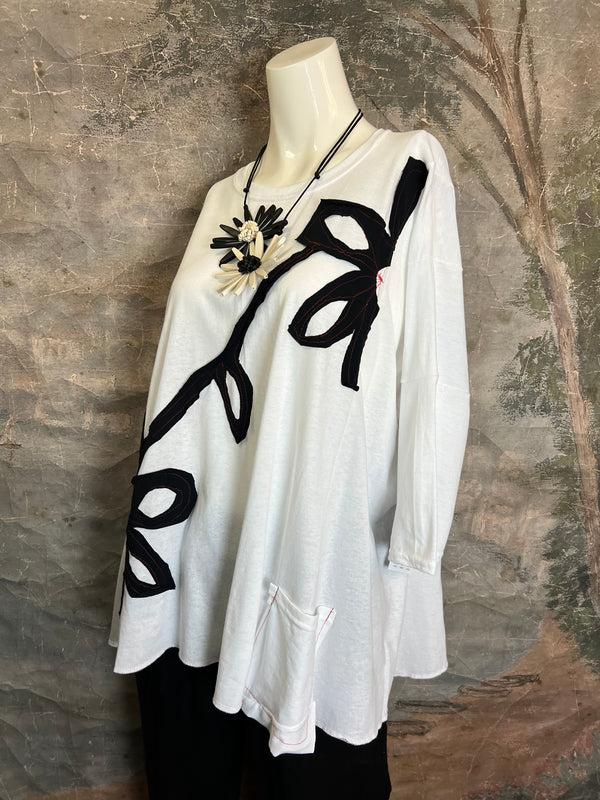 BB525 Blossom and Branch Tee-C MIX L-XL