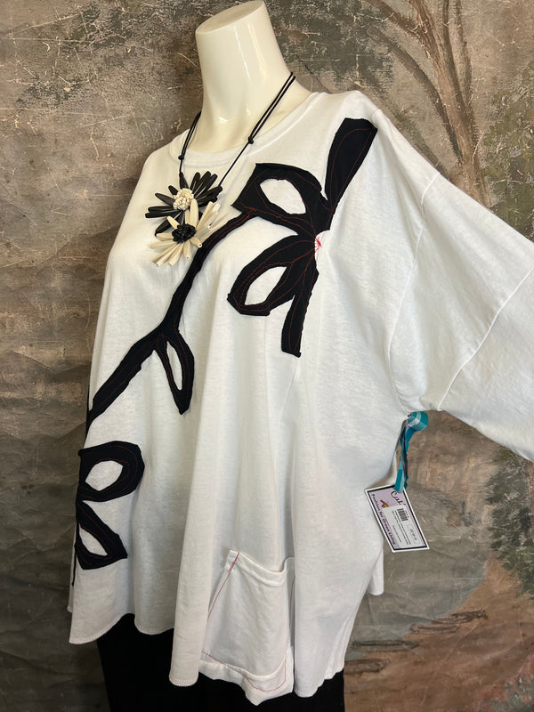 BB525 Blossom and Branch Tee-C MIX L-XL