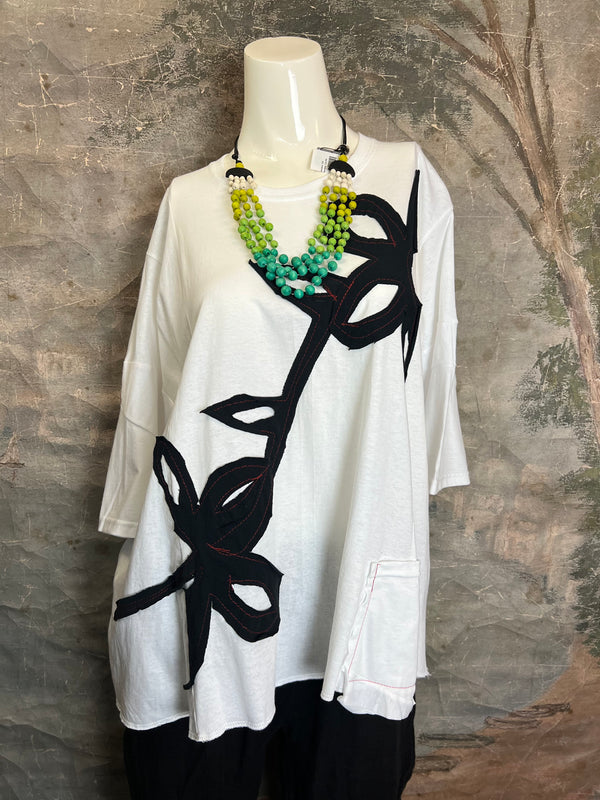 BB525 Blossom and Branch Tee-B MIX SM-MED