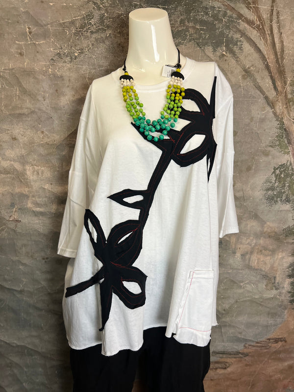 BB525 Blossom and Branch Tee-B MIX SM-MED