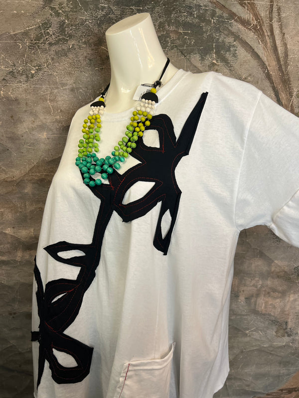 BB525 Blossom and Branch Tee-B MIX SM-MED