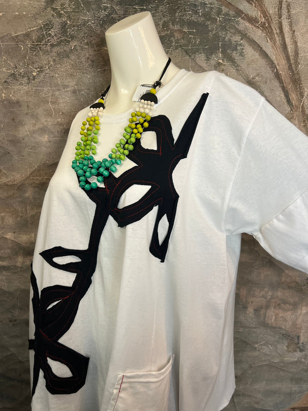 BB525 Blossom and Branch Tee-B MIX SM-MED