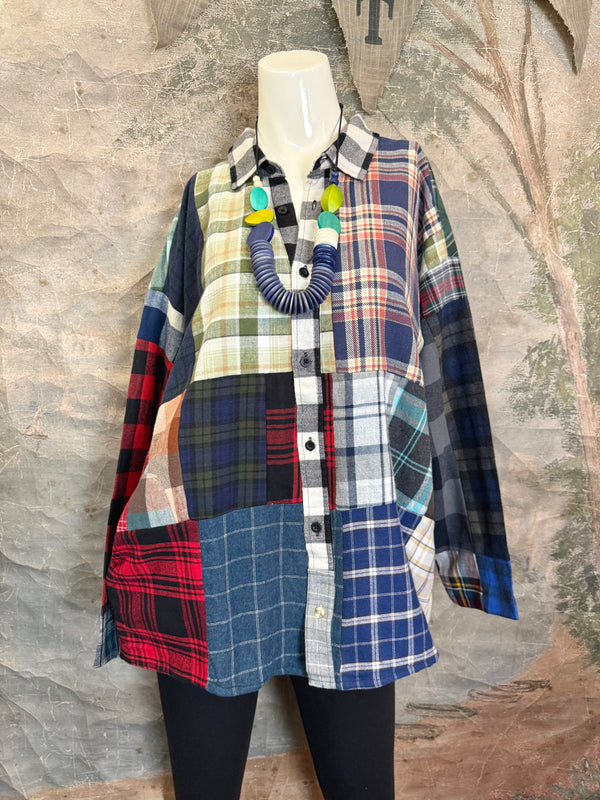 5620 Flannel PW BF Shirt- PW C