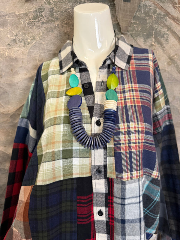 5620 Flannel PW BF Shirt- PW C