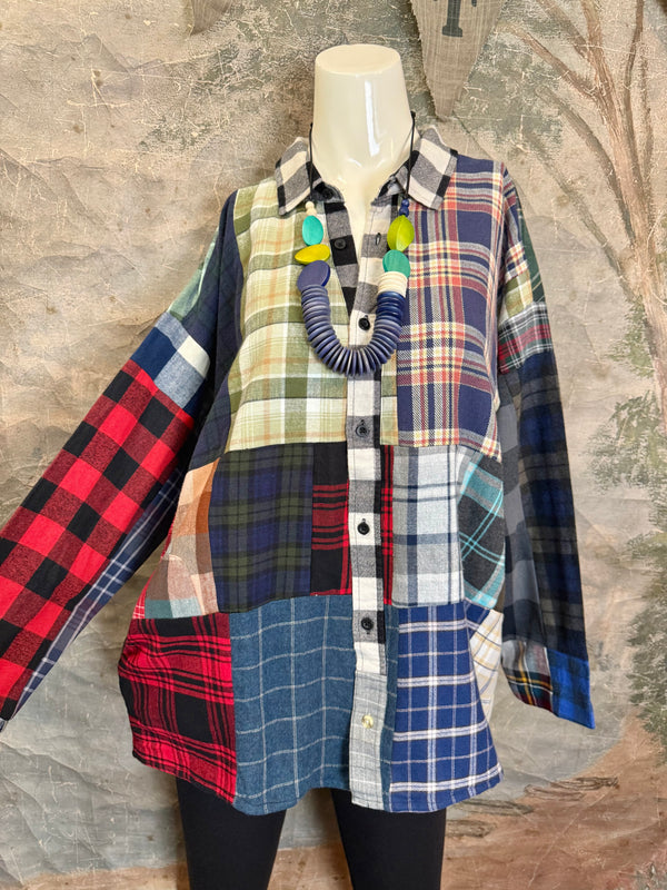 5620 Flannel PW BF Shirt- PW C