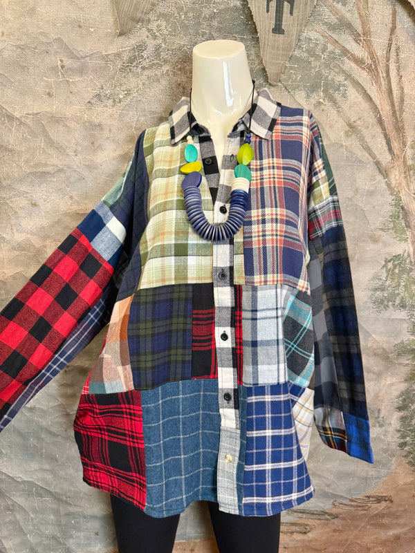 5620 Flannel PW BF Shirt- PW C