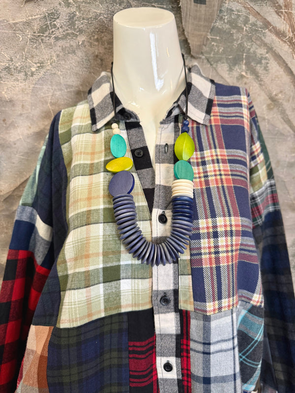 5620 Flannel PW BF Shirt- PW C