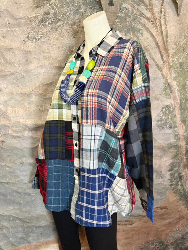 5620 Flannel PW BF Shirt- PW C