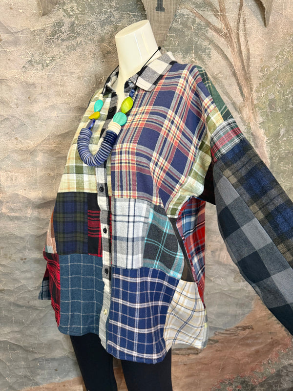 5620 Flannel PW BF Shirt- PW C