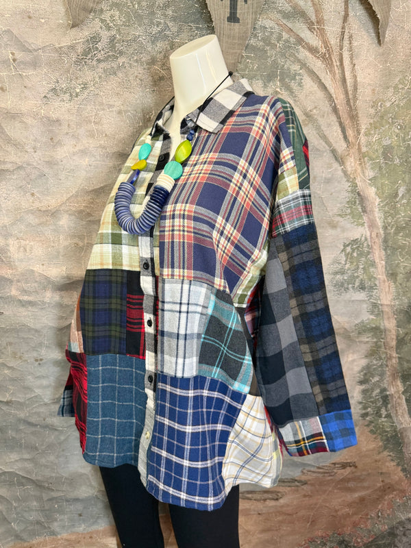 5620 Flannel PW BF Shirt- PW C