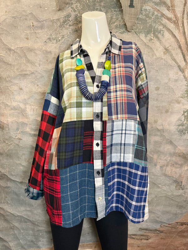 5620 Flannel PW BF Shirt- PW C