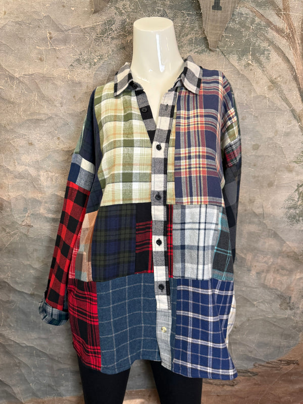 5620 Flannel PW BF Shirt- PW C