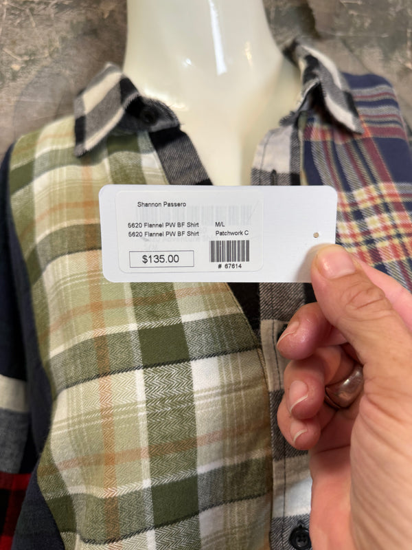 5620 Flannel PW BF Shirt- PW C