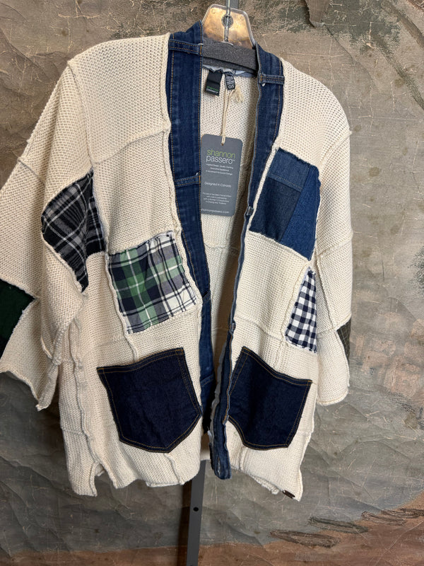 5568 Jack & Jill Sweater Cardi-Plaid Mix 3