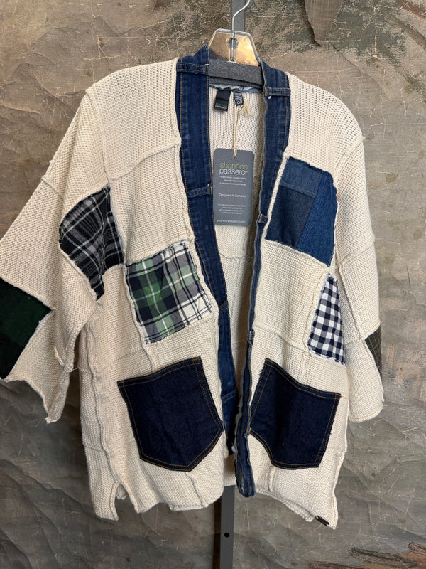 5568 Jack & Jill Sweater Cardi-Plaid Mix 3