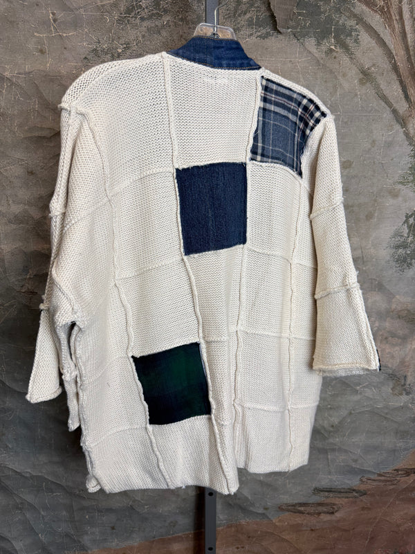 5568 Jack & Jill Sweater Cardi-Plaid Mix 3