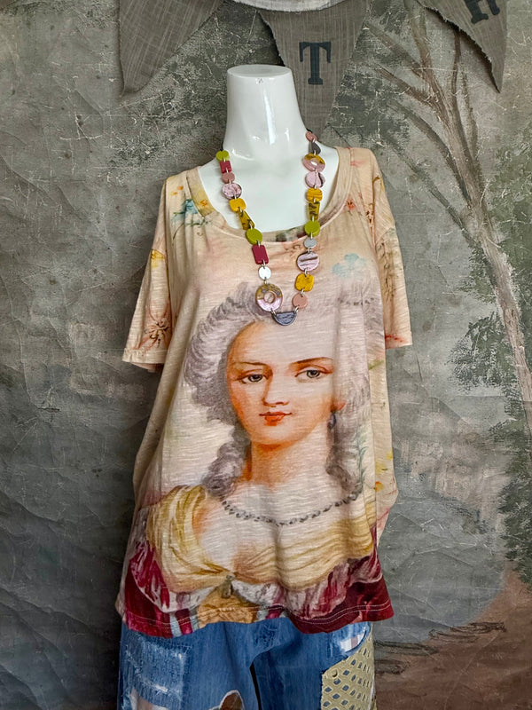 PL-772 Washington Floral Tee-Creamsicle