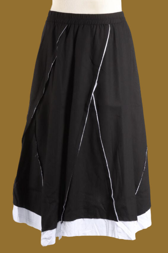 69060 Detailed Ziggy Trim Skirt