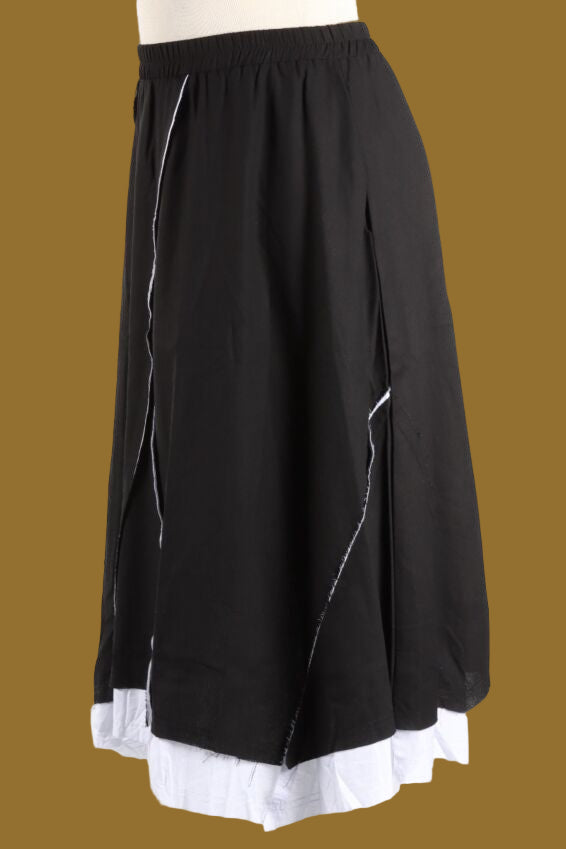 69060 Detailed Ziggy Trim Skirt