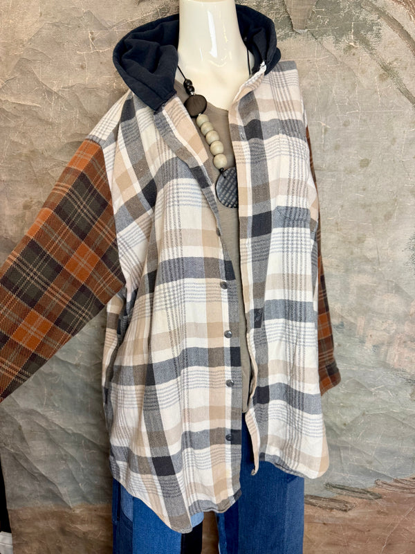 0003G PW Mix-Match Flannel Jacket-#4
