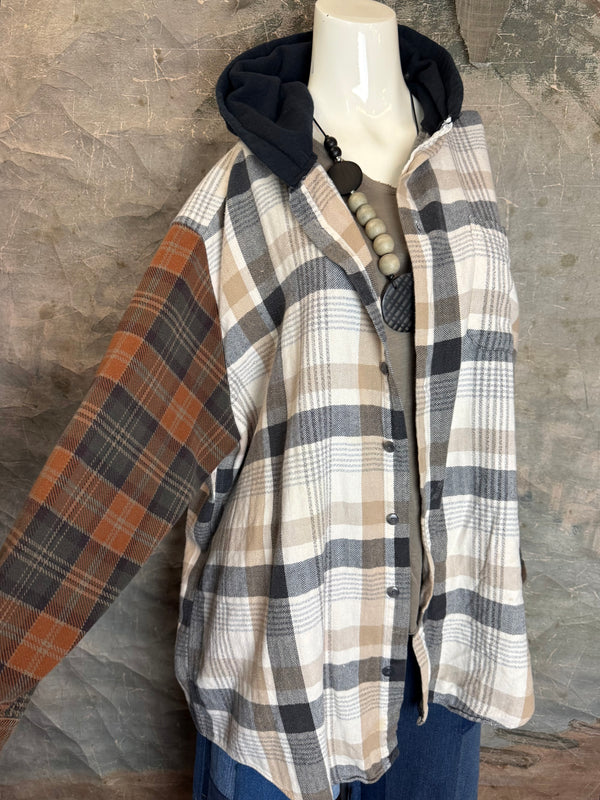 0003G PW Mix-Match Flannel Jacket-#4