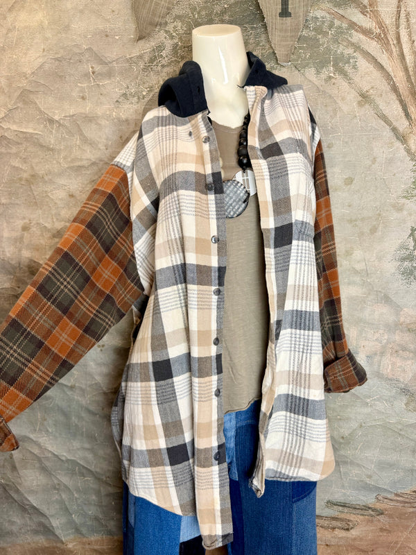 0003G PW Mix-Match Flannel Jacket-#4