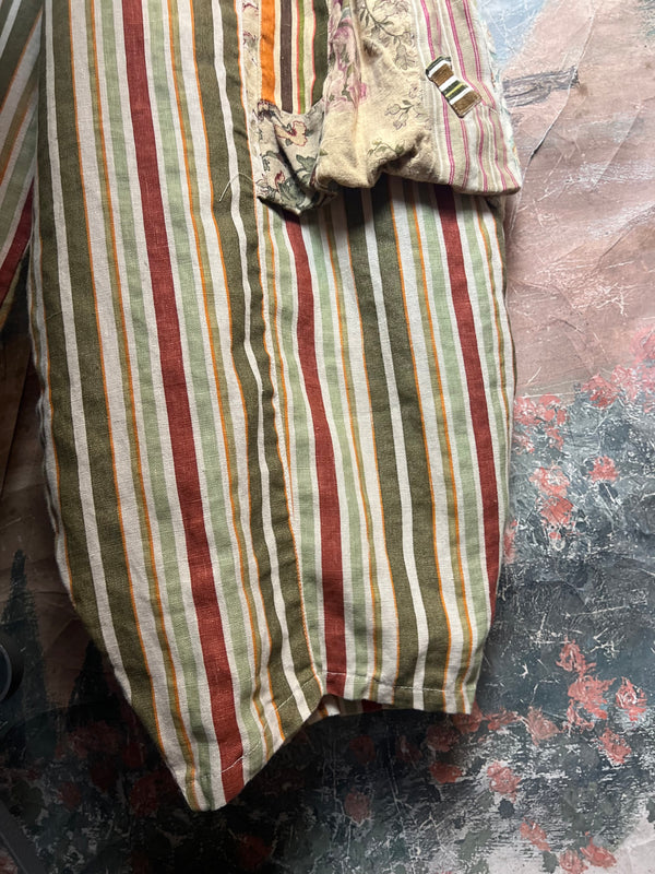 5561 OOAK Patch Linen Overalls-The Mildred