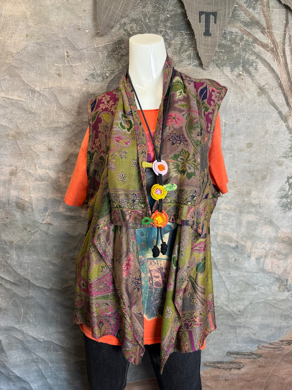 ANU 16636 Pashmina Reversible Vest