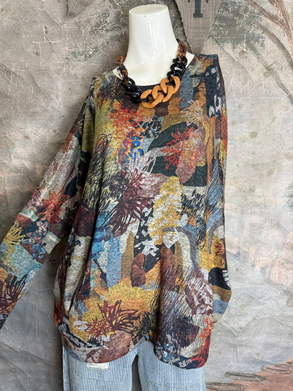 T959CN L/SLV Dolman Top-Bernadette