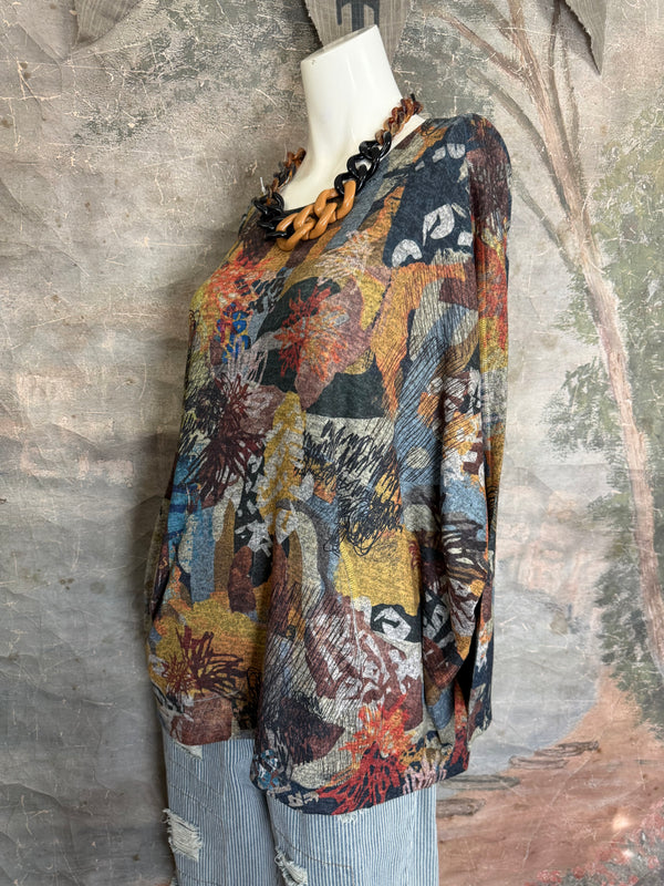 T959CN L/SLV Dolman Top-Bernadette