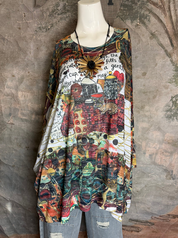 T722BO Burnout One Size Top-Love & Light