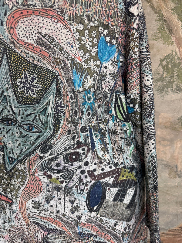 T1356BEG Vneck Tunic