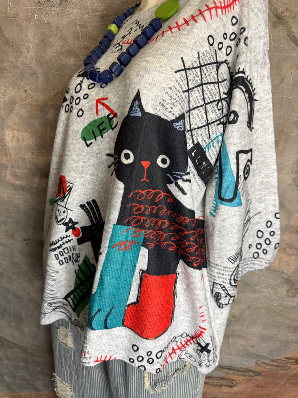 T1772SE Grey Soft Knit Sweater-Agent Bootsie