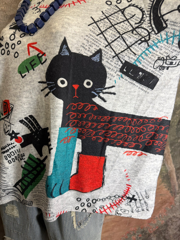 T1772SE Grey Soft Knit Sweater-Agent Bootsie