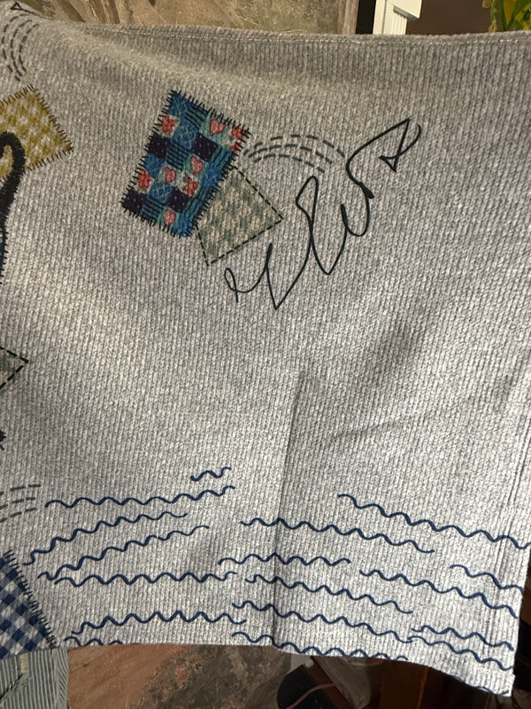 T1098BR O/S Cowlneck Poncho-Cats & Crafts