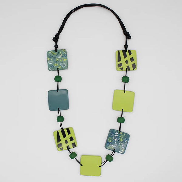 LS24N03 Sponge Painted Necklace