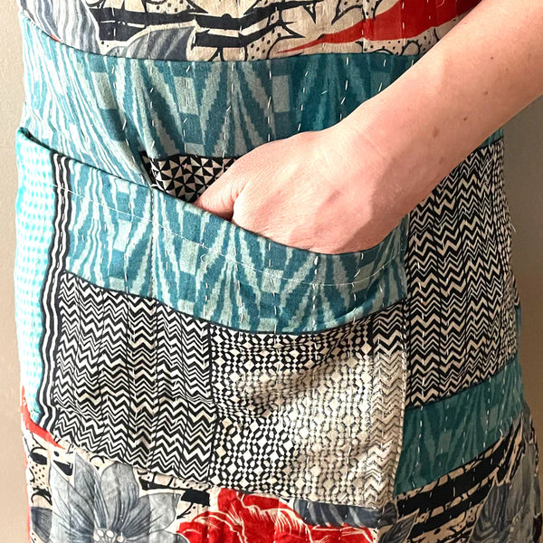 94373 Upcycled Kantha Apron-2