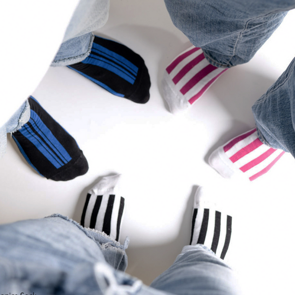 WW18 Iconics 7 Crew Socks-Pink/white