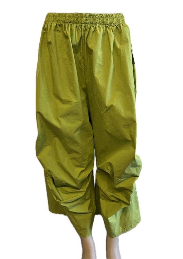 92120-62 Pleated Gaucho Pant-Kiwi