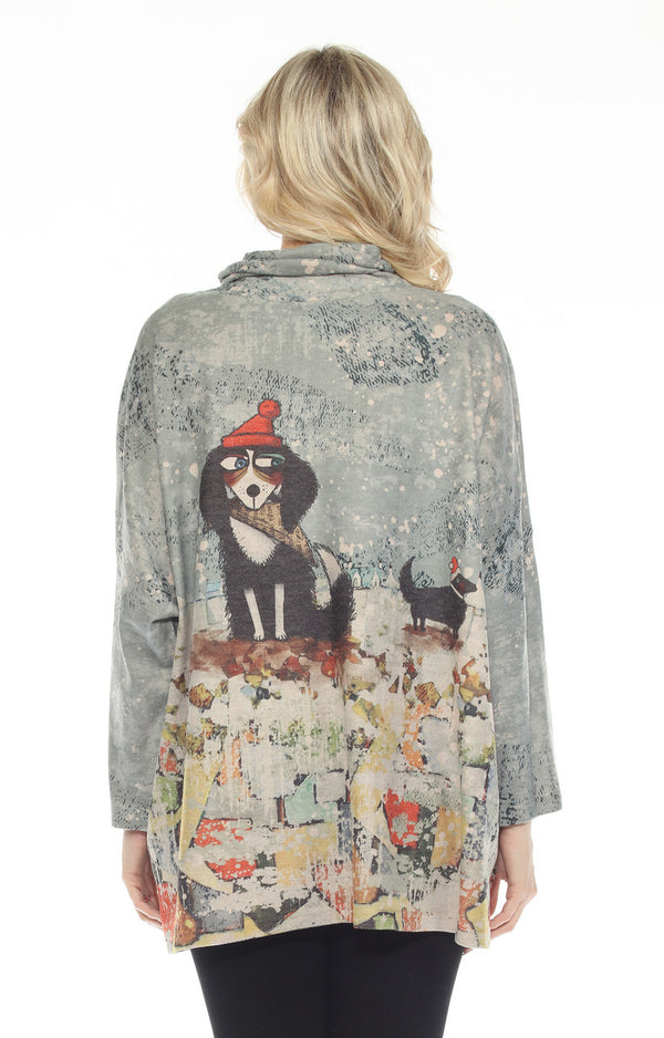 T1097 Cowlneck Dolman Slv Top-Jolly Buddy