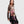 Load image into Gallery viewer, Woman wearing ET136M Fabulous Tunic Top with dark floral print, sheer black lace sleeves, and layered hem - 3
