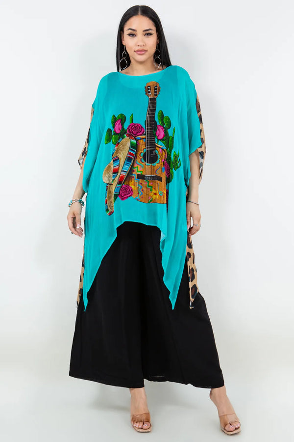 VC187 Guitar & Cactus 2Way Top