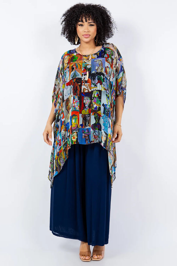 VC201 Picasso Coverup Top