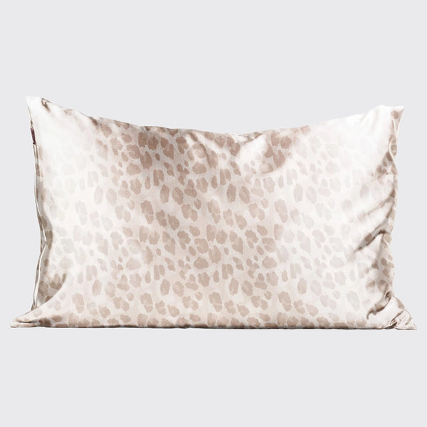 KITSCH Silky Satin Pillowcase-Leopard