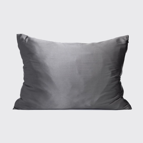 KITSCH Silky Satin Pillowcase-Charcoal