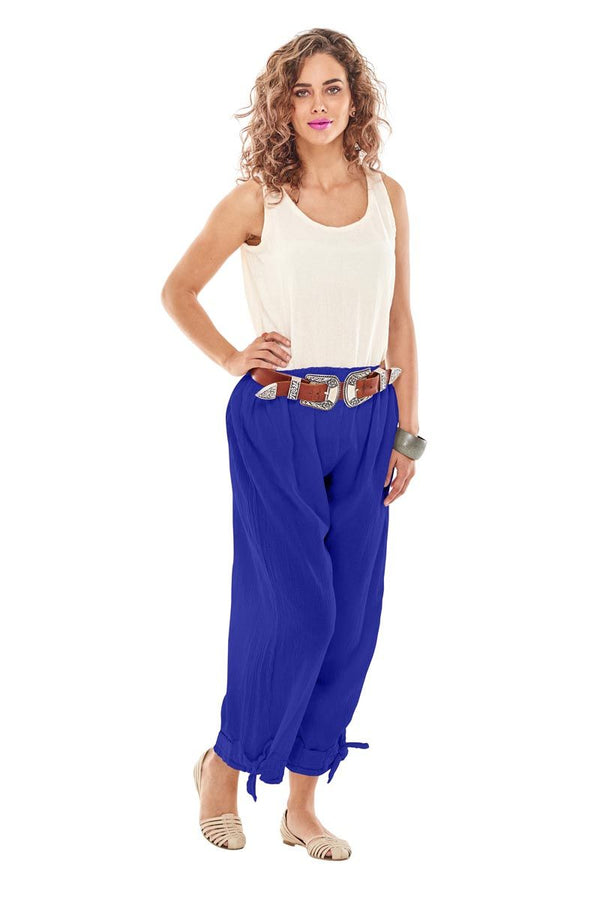 Oh My Gauze BANDO Pant-Cobalt Blue